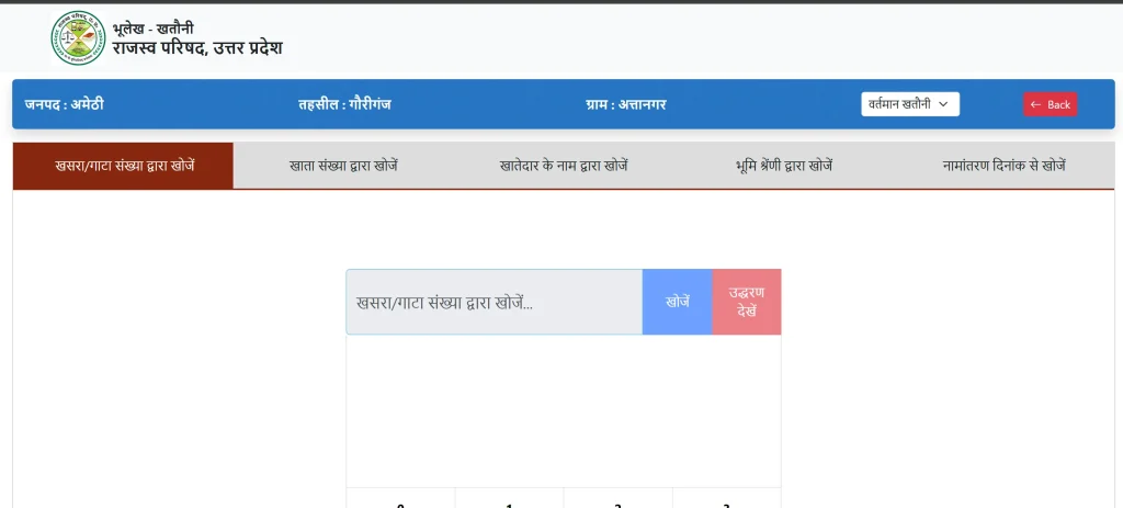 UP Real Time Khatauni